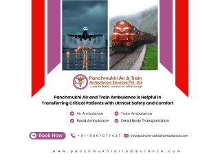 Get an Air Ambulance in Varanasi with a Greater Medical Facility by Panchmukhi