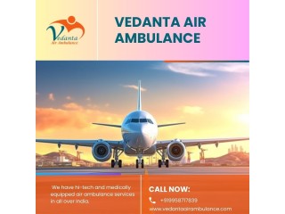 Magnificent Air Ambulance with Professional Medical Staff from Hyderabad