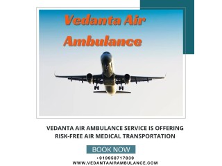 Superb Air Ambulance with Medical Accessories from Hyderabad