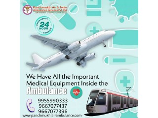 With a Medical Facility, Get a Cheap Cost Air Ambulance from Hyderabad through Panchmukhi